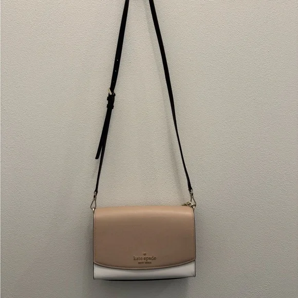Kate Spade Tan, White and Black Neutral Crossbody Bag - Picture 2 of 16